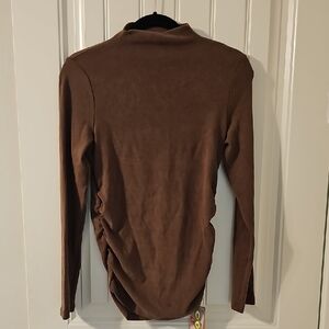 OGL Chocolate Brown Long Sleeve Top